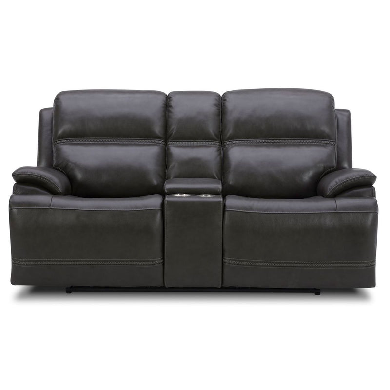Liberty Furniture Bentley Loveseat w/Console P2 & ZG in Graphite image