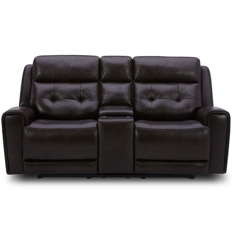 Liberty Furniture Carrington Loveseat w/Console P3 & ZG in Dark Brown image