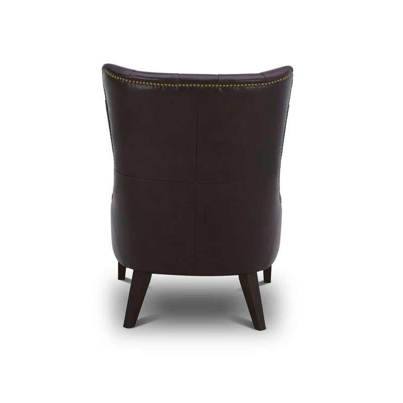 Liberty Furniture Garrison Leather Accent Chair in Brown