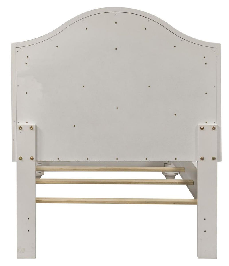 Liberty Furniture Stardust Full Panel Bed in Iridescent White