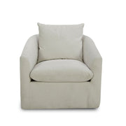 Liberty Furniture Saxton Upholstered Swivel Accent Chair in Ivory image