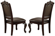 Crown Mark Kiera Dining Side Chair in Rich Brown (Set of 2) image