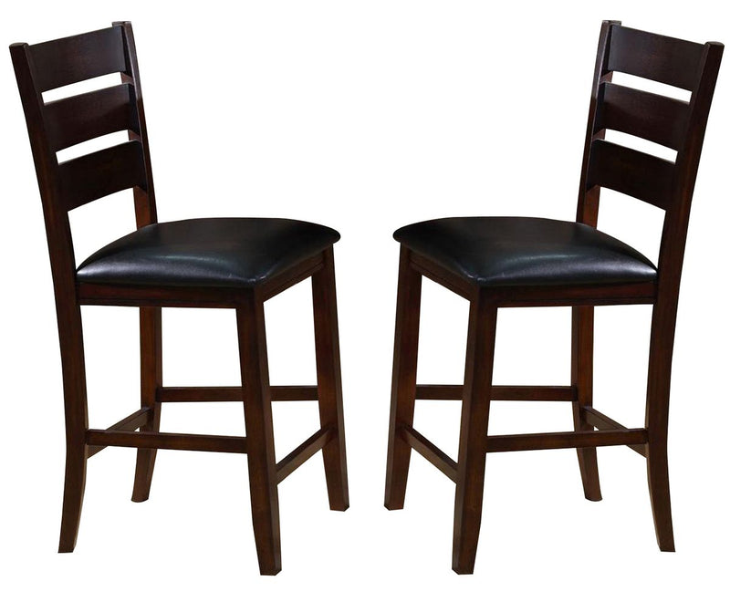 Crown Mark Bardstown Counter Height Chair in Espresso (Set of 2) image