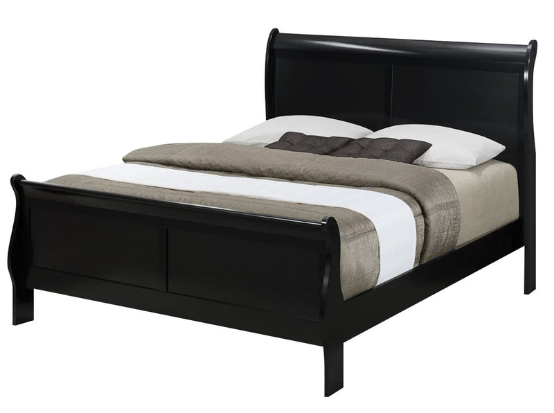 Crown Mark Furniture Louis Philip King Bed in Black image