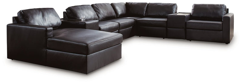 Modmax II Sectional with Chaise and Storage Consoles