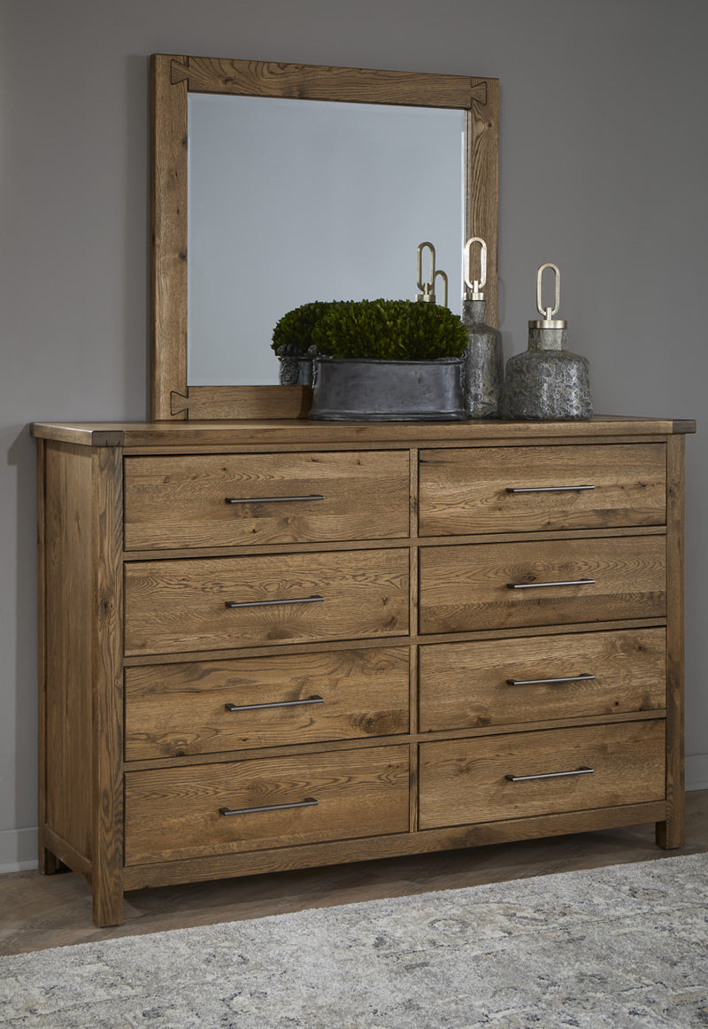 Vaughan Bassett Dovetail 8-Drawer Dresser in Natural