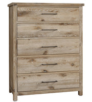 Vaughan Bassett Dovetail 5-Drawer Chest in Sun Bleached White image