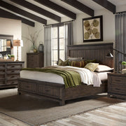 Liberty Thornwood Hills King Storage Bed in Rock Beaten Gray 759-BR-KSB image
