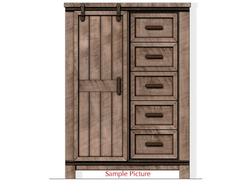 Liberty Thornwood Hills Sliding Door Chest in Rock Beaten Gray image