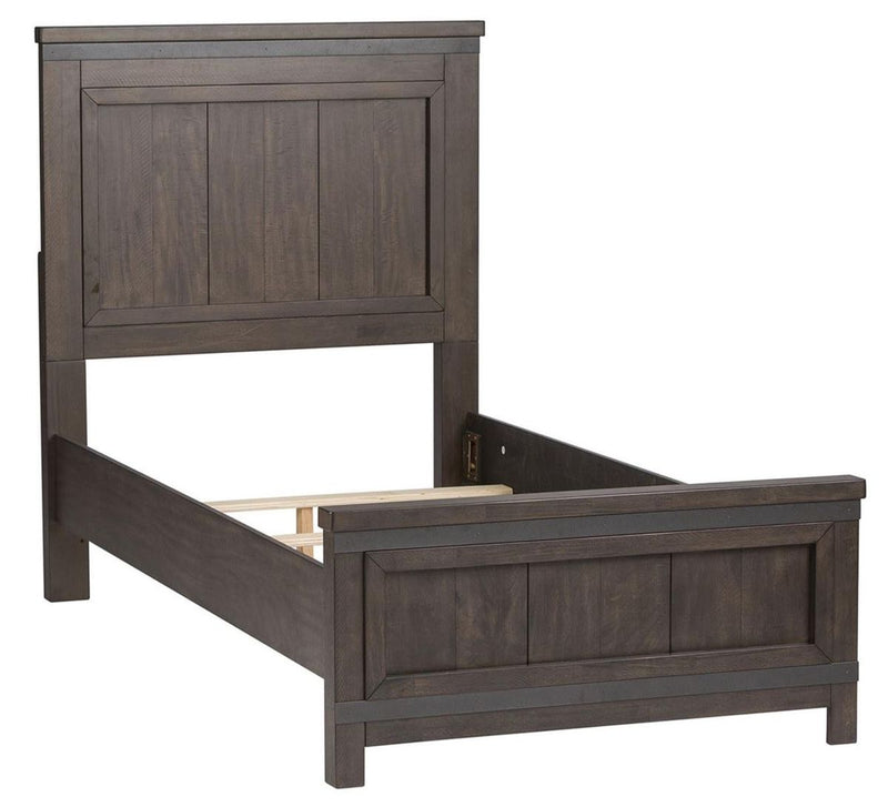 Liberty Furniture Thornwood Hills Full Panel Bed in Rock Beaten Gray