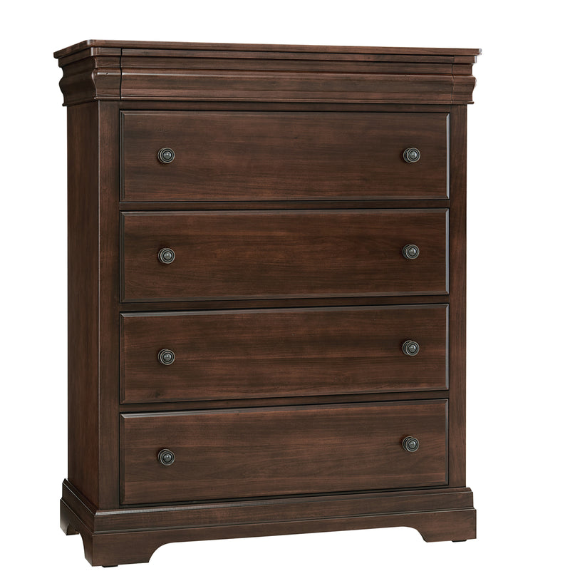 Vaughan Bassett Vista 5-Drawer Chest in Warm Cherry image