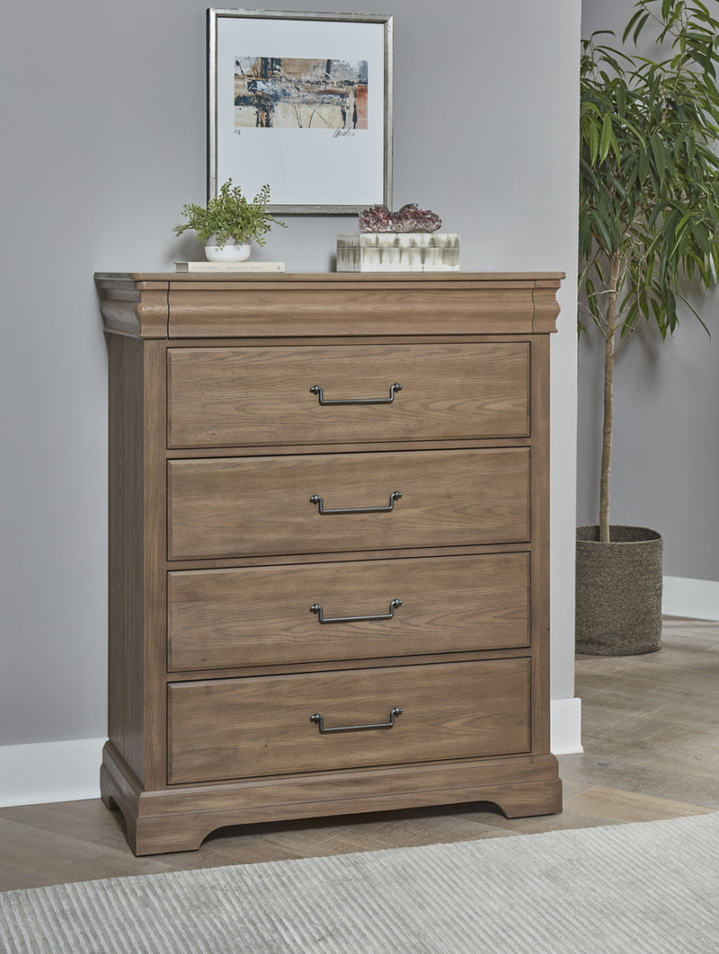 Vaughan Bassett Vista 5-Drawer Chest in Natural Oak