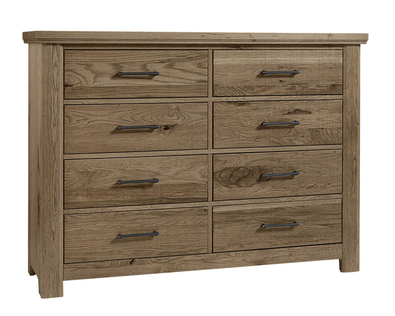 Vaughan Bassett Yellowstone 8 Drawer Dresser in Chestnut Natural image
