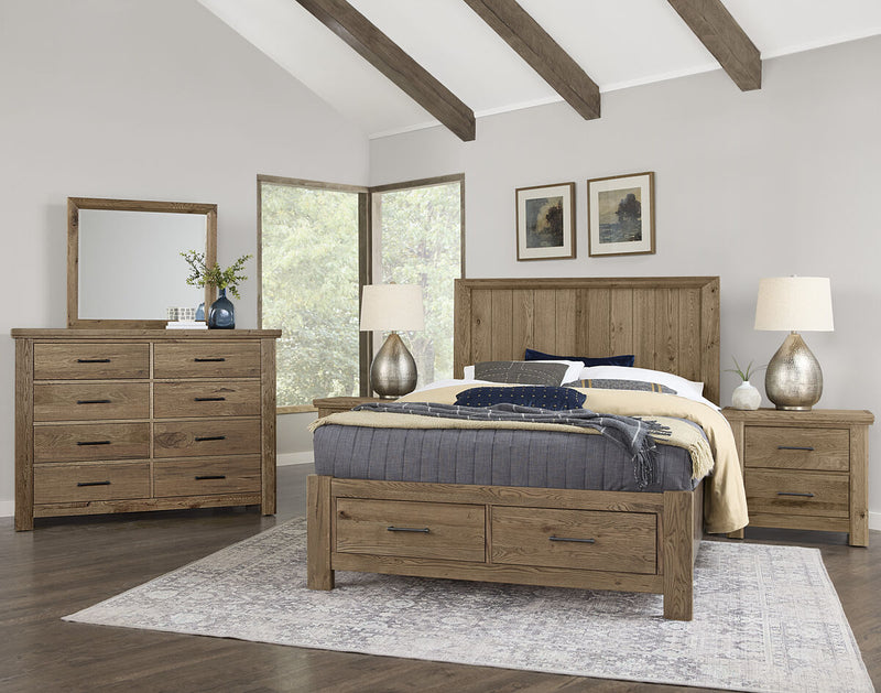 Vaughan Bassett Yellowstone 8 Drawer Dresser in Chestnut Natural