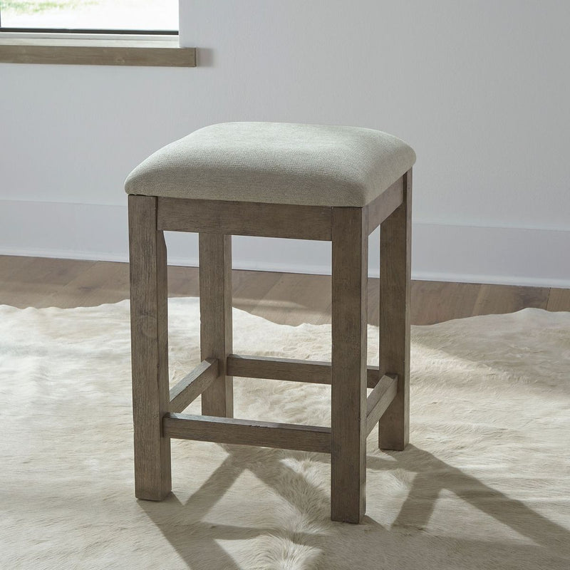 Liberty Furniture Bartlett Field Upholstered Console Stool in Dusty Taupe