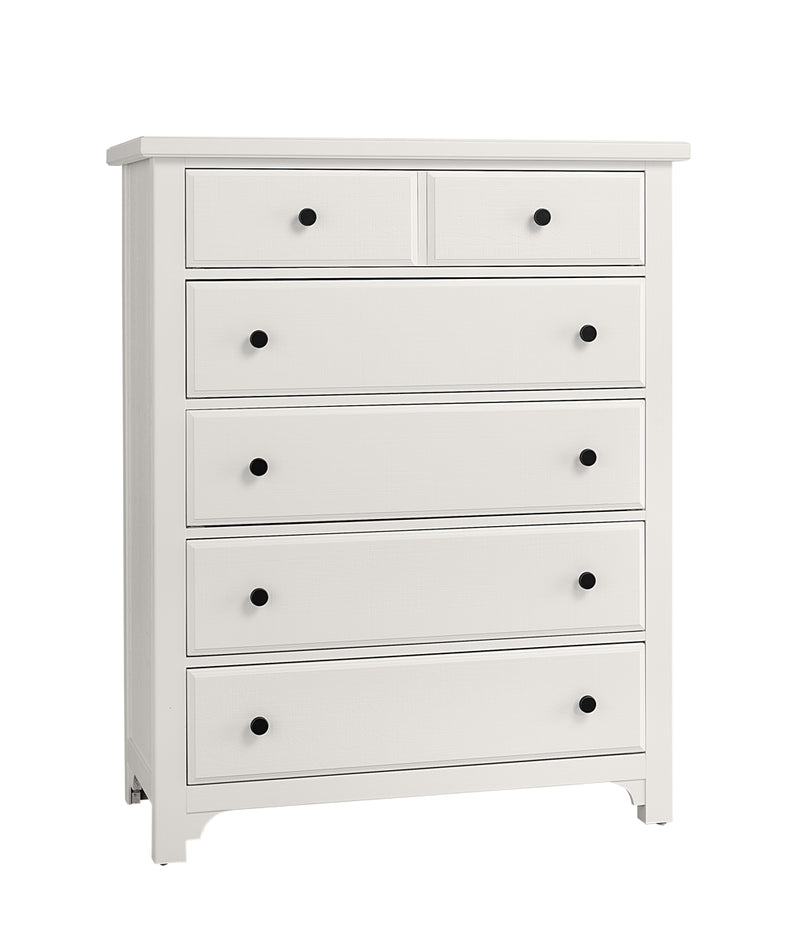Vaughan Bassett Cool Farmhouse 5-Drawer Chest in Soft White image