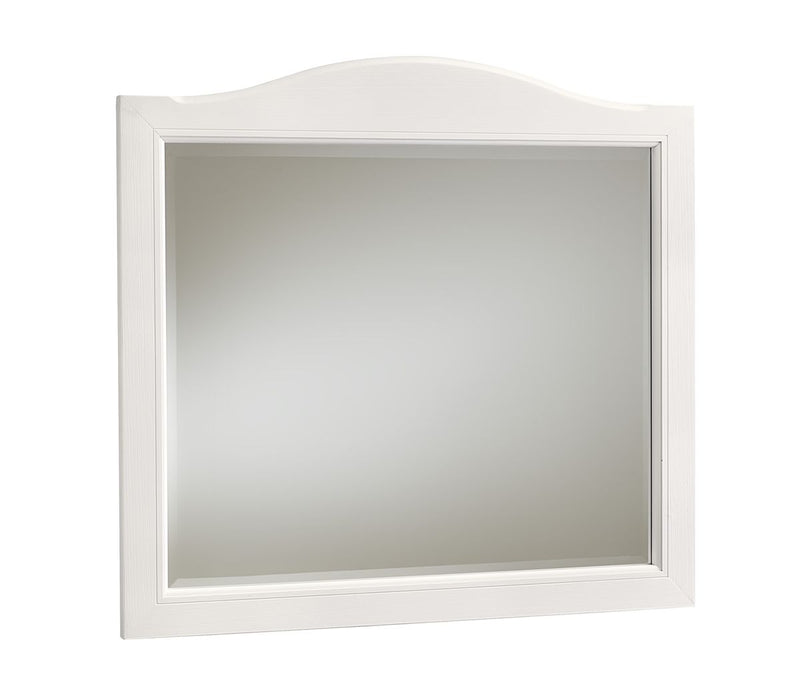 Vaughan Bassett Cool Farmhouse Arched Mirror in Soft White image