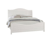 Vaughan Bassett Cool Farmhouse Sleigh King Bed in Soft White image