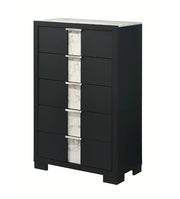 Crown Mark Furniture Rangley 5 Drawer Chest in Black image