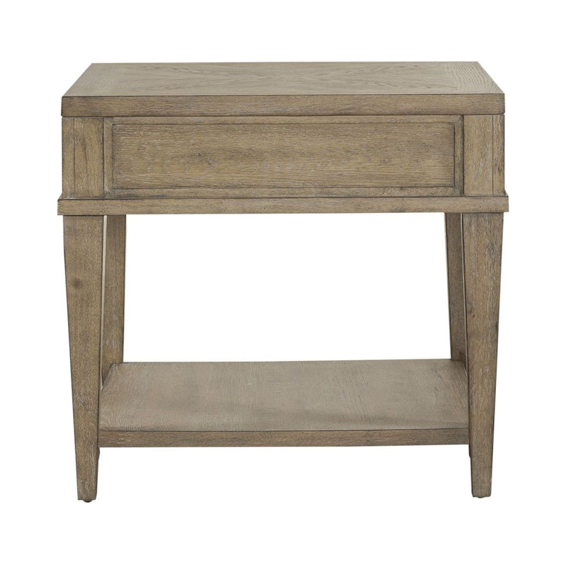 Liberty Furniture Devonshire End Table in Weathered Sandstone