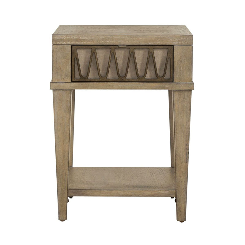 Liberty Furniture Devonshire Chair Side Table in Weathered Sandstone