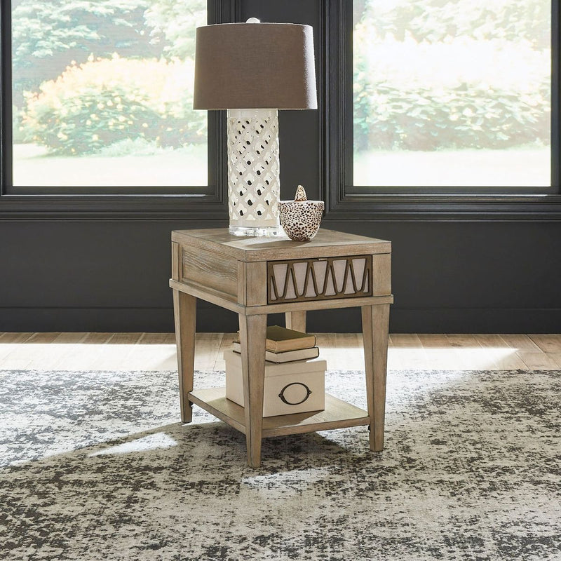 Liberty Furniture Devonshire Chair Side Table in Weathered Sandstone