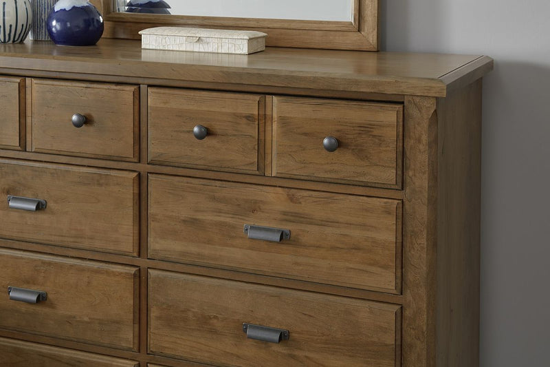 Vaughan Bassett Lancaster County 8 Drawer Dresser in Amish Cherry