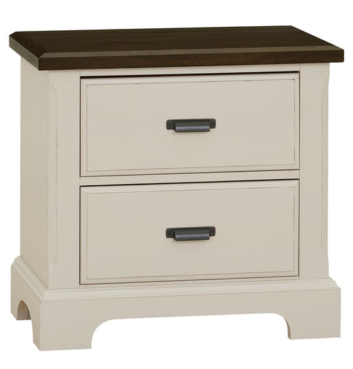 Vaughan Bassett Lancaster County 2 Drawer Nightstand in Dove Grey image
