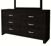 Crown Mark Furniture Jaylen 6 Drawer Dresser in Black image