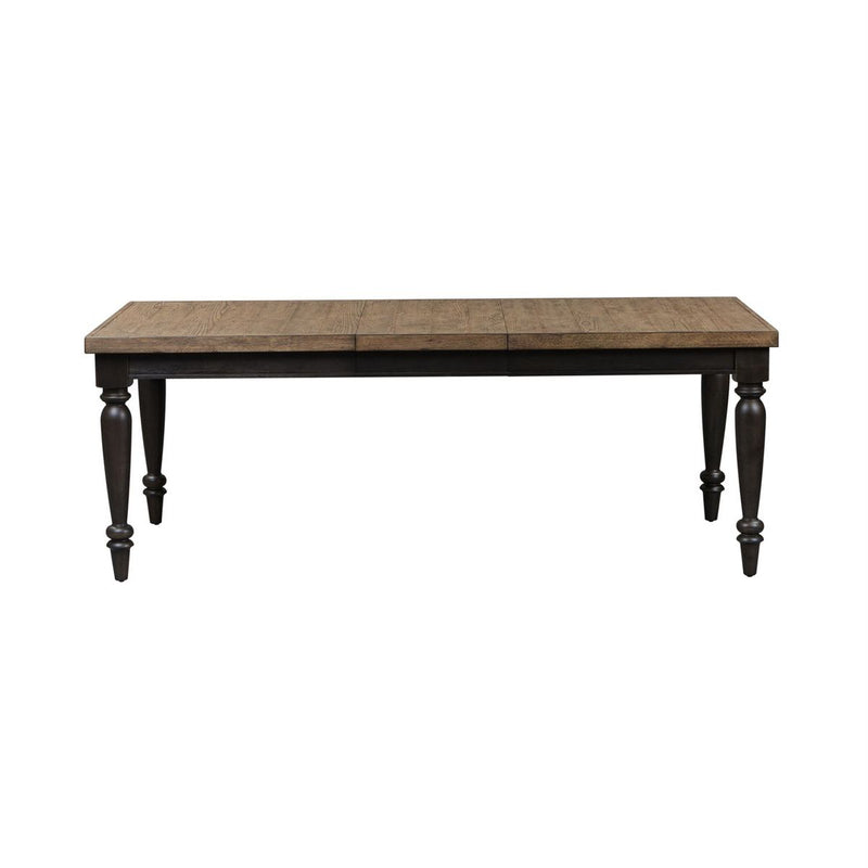 Liberty Furniture Harvest Home Rectangular Leg Dining Table in Chalkboard