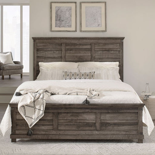 Liberty Furniture Lakeside Haven Opt King Panel Bed in Brownstone image