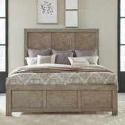 Liberty Furniture Skyview Lodge King Panel Bed in Cobblestone image