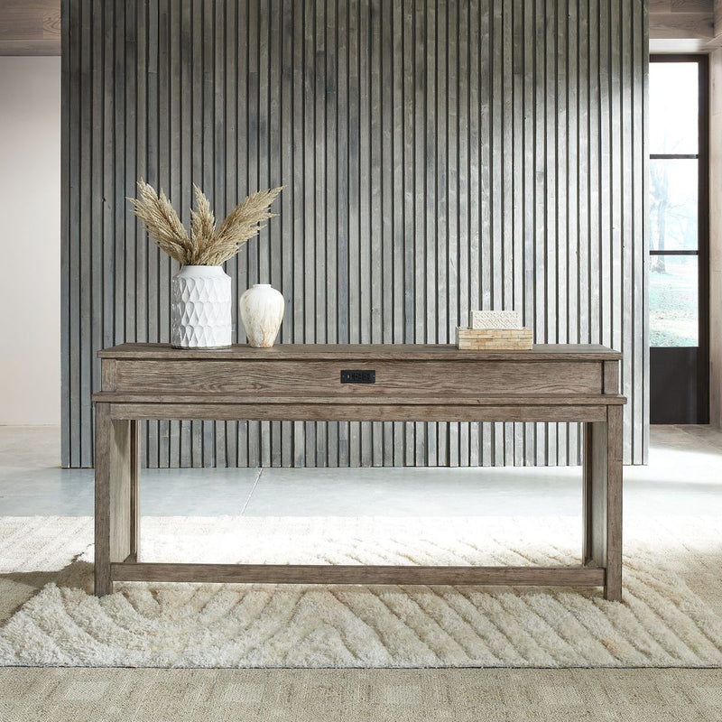 Liberty Furniture Skyview Lodge Console Bar Table in Cobblestone image