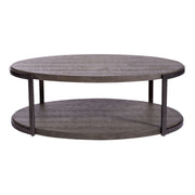 Liberty Furniture Modern View Oval Cocktail Table in Gray image