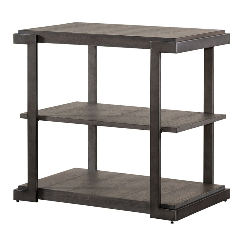Liberty Furniture Modern View Tiered End Table in Gray