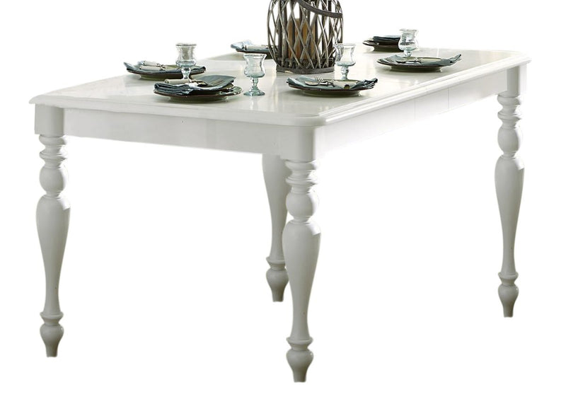 Liberty Furniture Summer House Rectangular Leg Table in Oyster White image