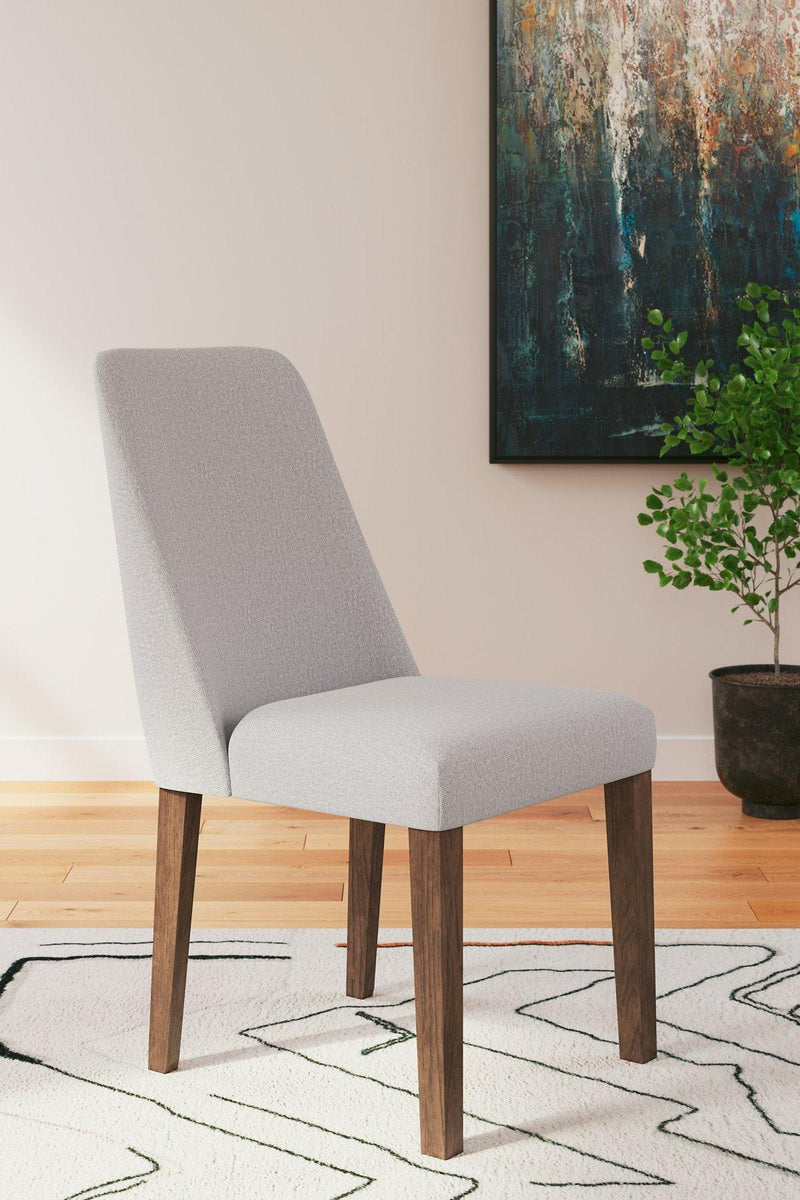 Ashley Furniture Lyncott dining room set with a wooden table and matching chairs, ideal for family or formal dining spaces.