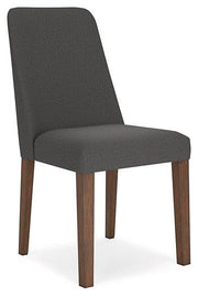 Ashley Furniture Lyncott dining room set with a wooden table and six matching chairs in a modern dining space