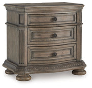 Ashley Furniture Ardenfield nightstand with a closed drawer, dark wood finish, and sleek modern design.