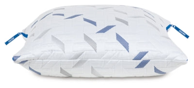 Nectar Classic bed pillow shown from the side, featuring supportive memory foam and soft fabric cover for comfortable sleep.
