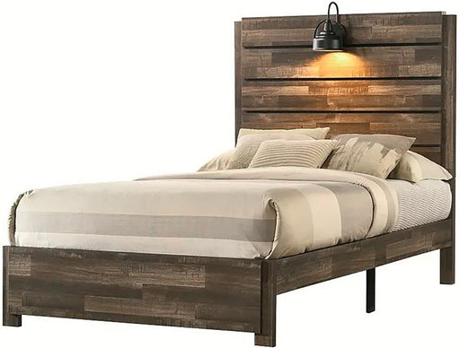 Crown Mark Furniture Carter Full Platform Bed in Brown image