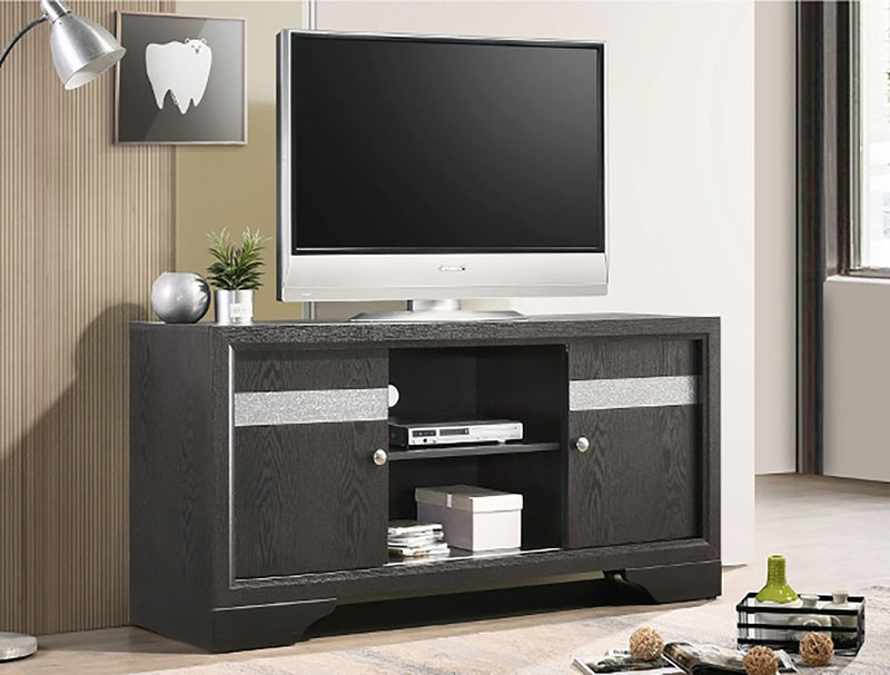 Crown Mark Furniture Regata TV Stand in Gray