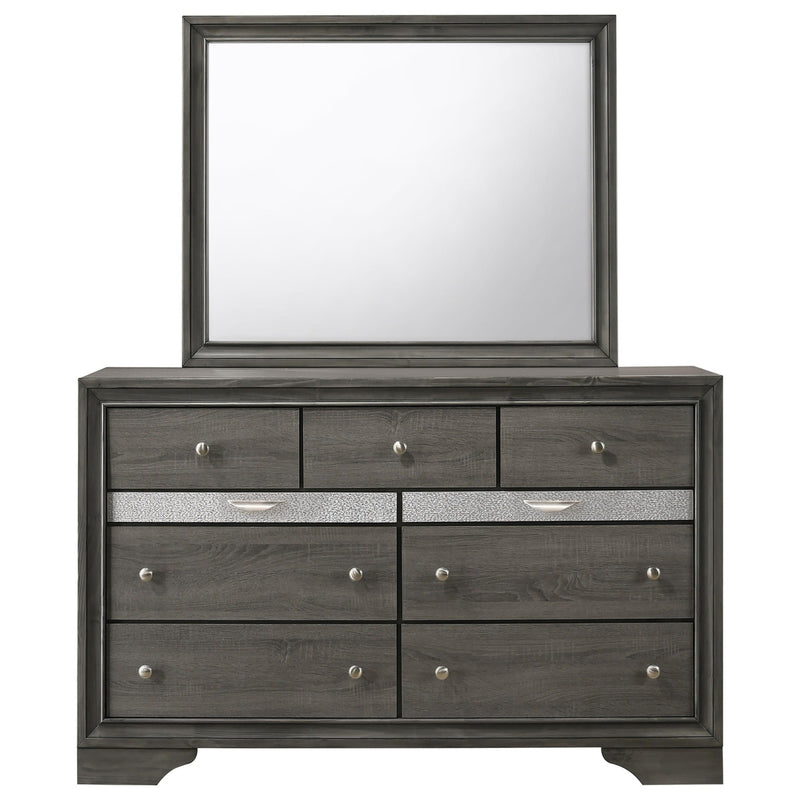 Crown Mark Regata Dresser in Grey
