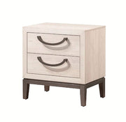 Crown Mark Furniture Veda 2 Drawer Nightstand in Beige image