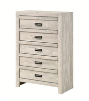 Crown Mark Furniture Valor 5 Drawer Chest in Gray image
