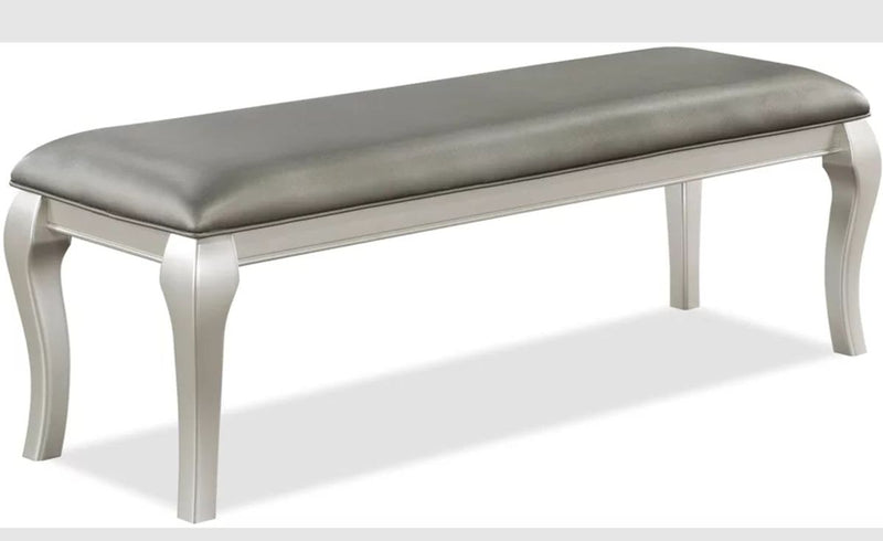 Crown Mark Furniture Caldwell Bench in Light Champagne image