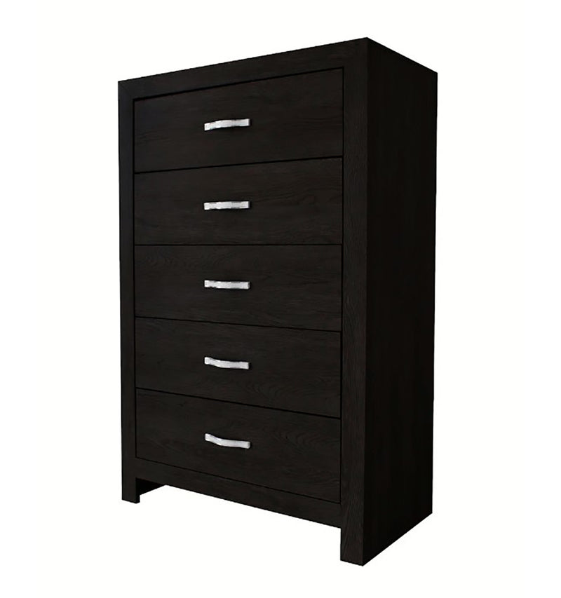 Crown Mark Furniture Jaylen 5 Drawer Chest in Black image