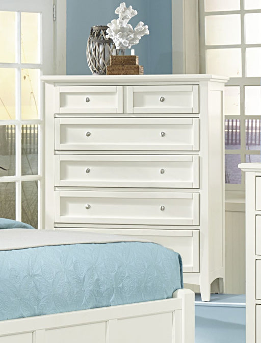 Vaughan-Basset Bonanza 5-Drawer Chest in White image
