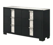 Crown Mark Furniture Rangley 6 Drawer Dresser in Black image