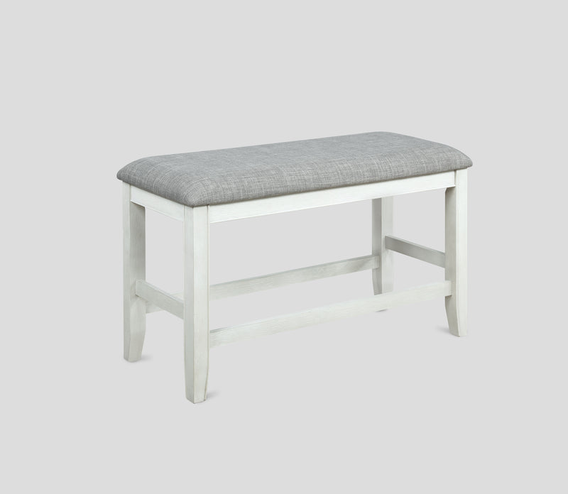 FULTON COUNTER HEIGHT BENCH WHITE